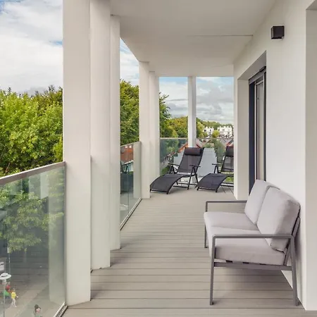 아파트 Plaza 302 Z Widokiem Na Morze-perlowa Przystan 시아노제티